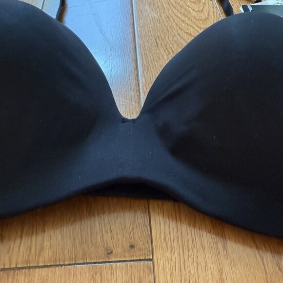Wacoal Bra Support Coverage Women's Black Wire Free Black Bra Size 34D - Picture 5 of 9